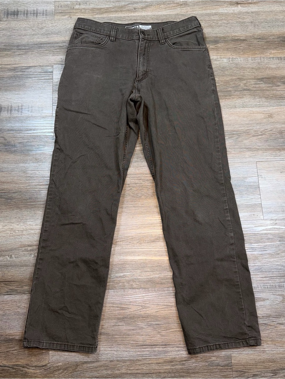 Carhartt Carpenter Pants Mens 32x32 Relaxed Fit Khaki Workwear Utility Casual